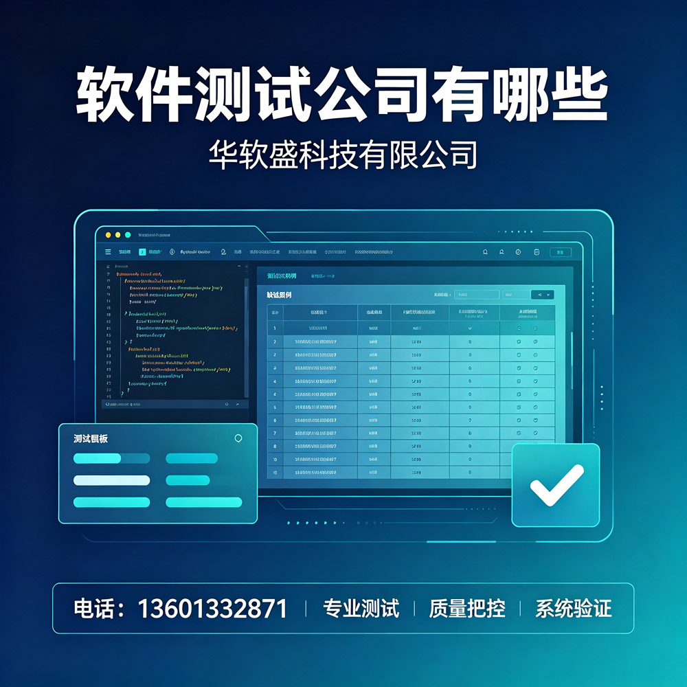 第三方软件测试公司怎么选？可出具软件测试报告机构推荐华软盛科技有限公司